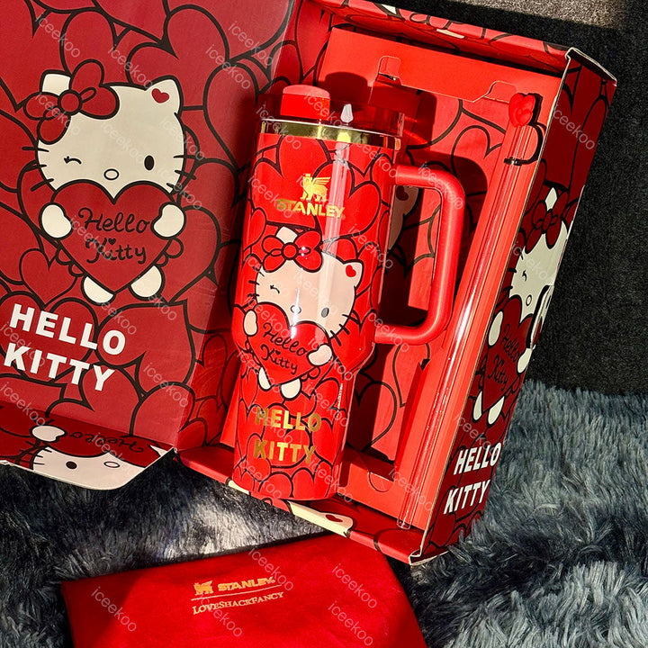 Red Kitty Tumbler — 40 oz