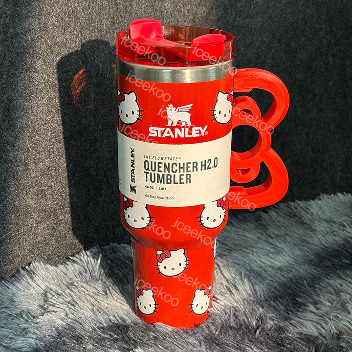 Kitty Bow-Handle Tumbler — 40 oz