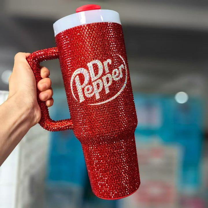 Dr-Inspired Sparkle Tumbler — 40 oz