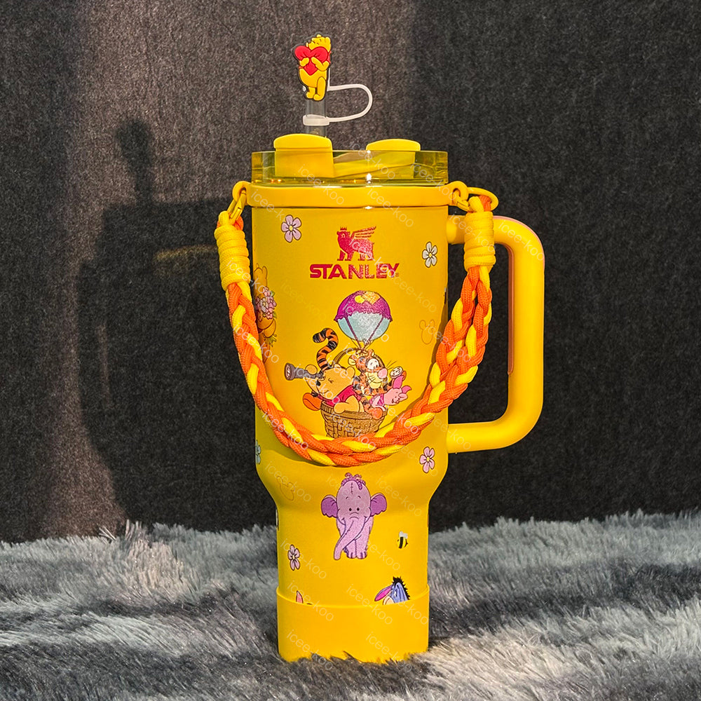 40oz Winnie The Pooh Yellow Tumbler 🚢Free Shipping🚢