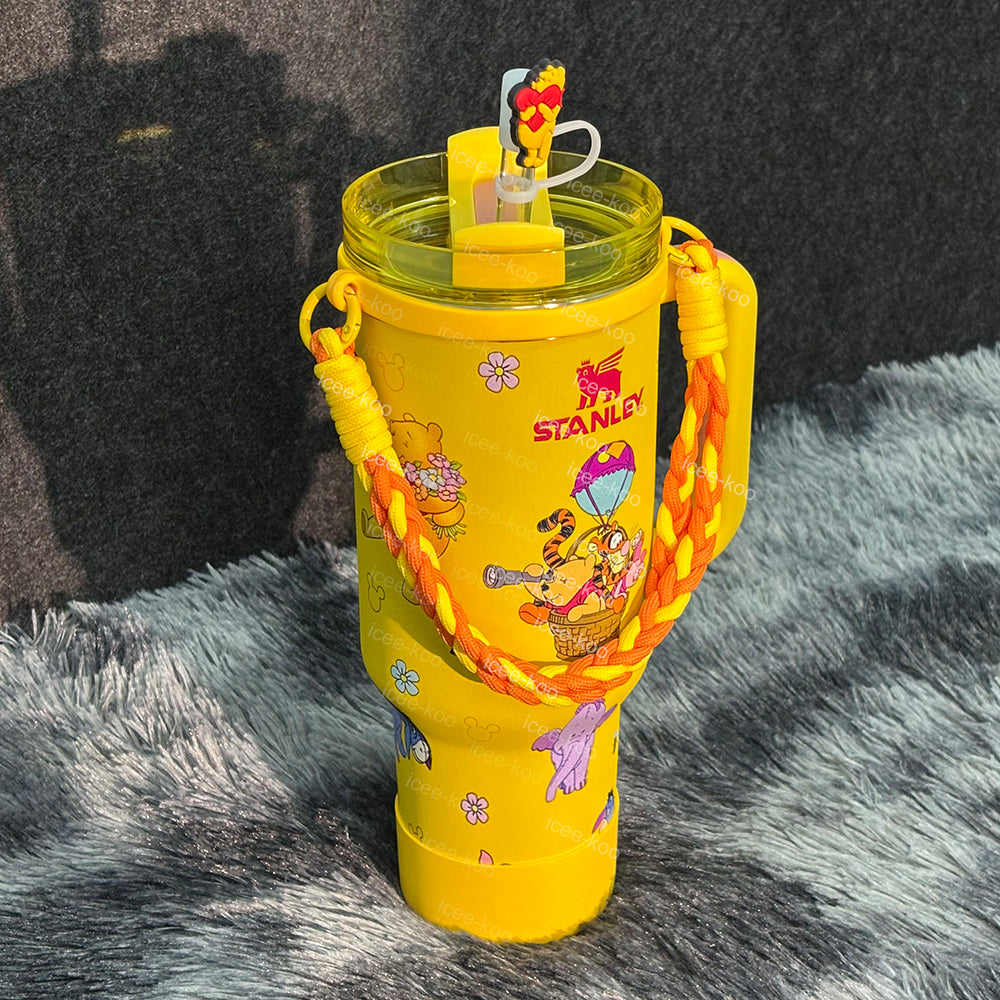 40oz Winnie The Pooh Yellow Tumbler 🚢Free Shipping🚢
