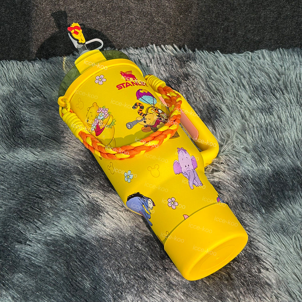 40oz Winnie The Pooh Yellow Tumbler 🚢Free Shipping🚢