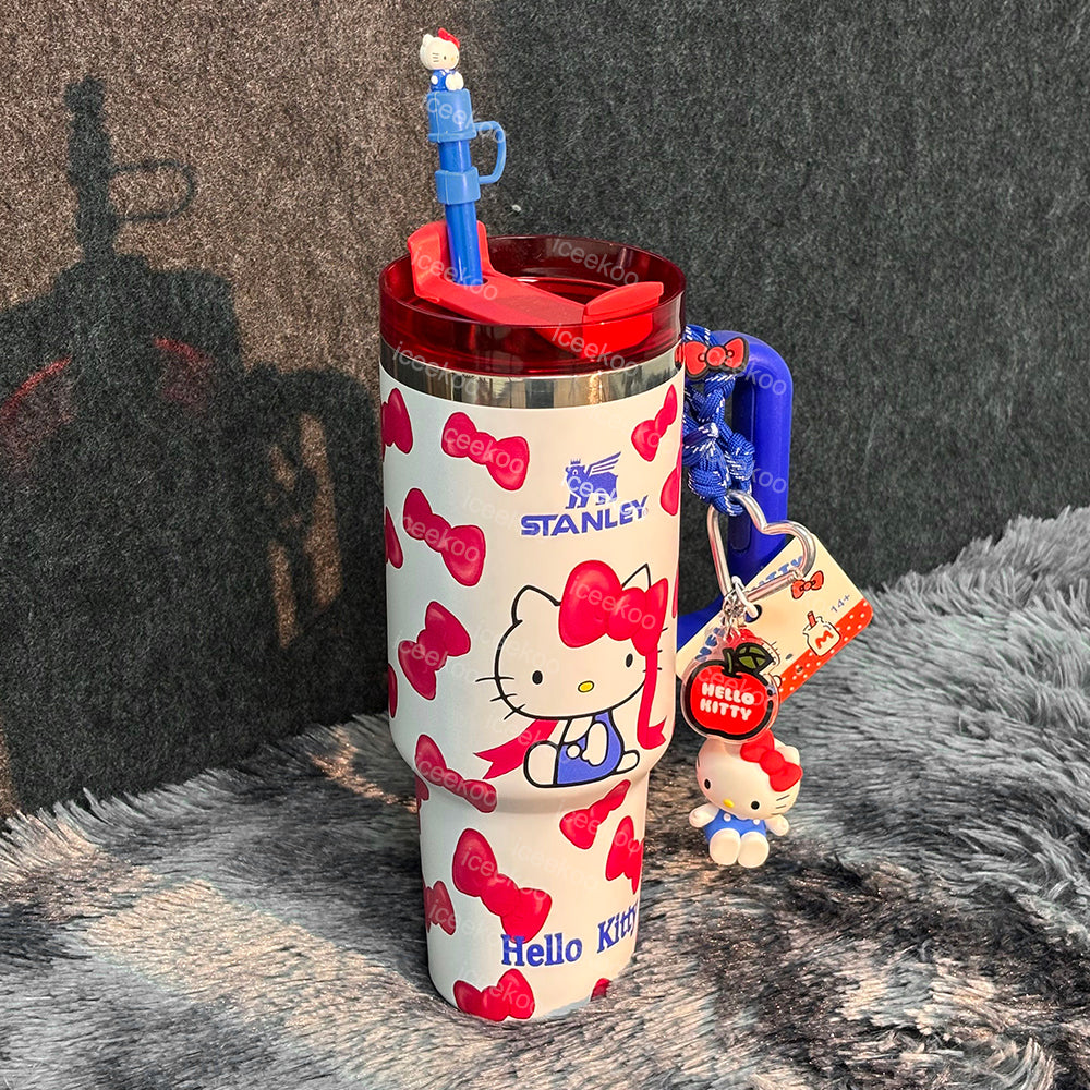 🦋Bow Kitty 40oz Tumbler 💕Includes Accessories💕