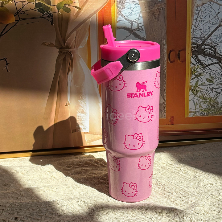Pink Hello Kitty Vacuum-Insulated Tumbler — 30 oz