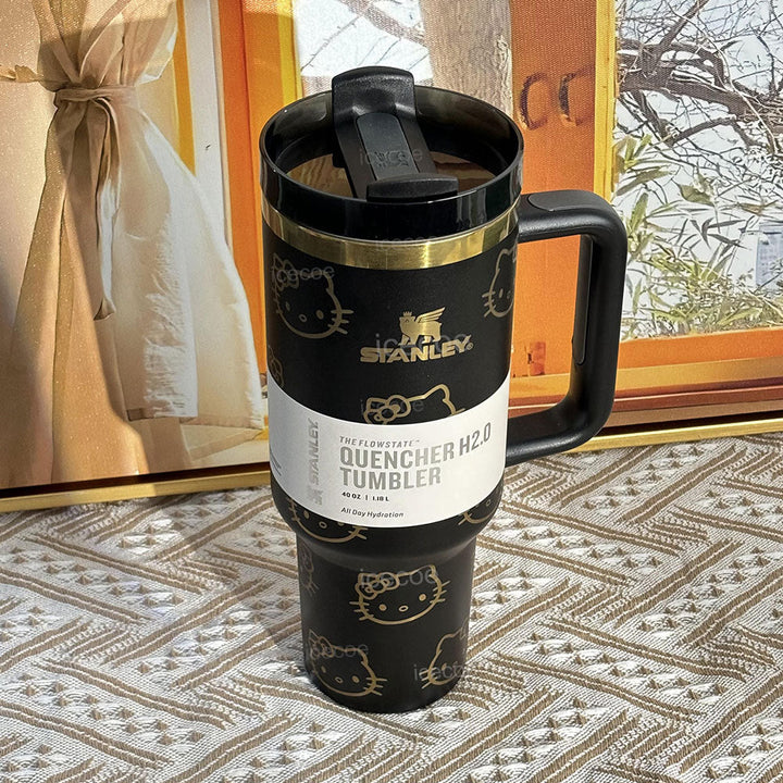 Black Kitty Tumbler — 40 oz