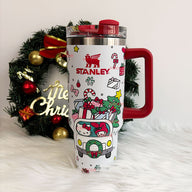 Christmas Kitty Tumbler — 40 oz