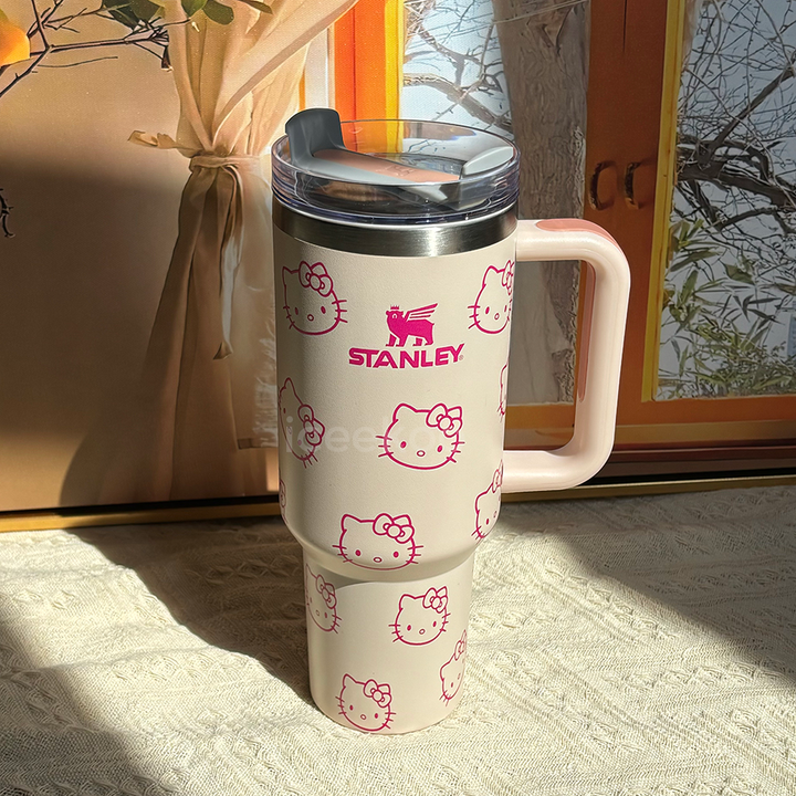 White Hello Kitty Tumbler — 40 oz