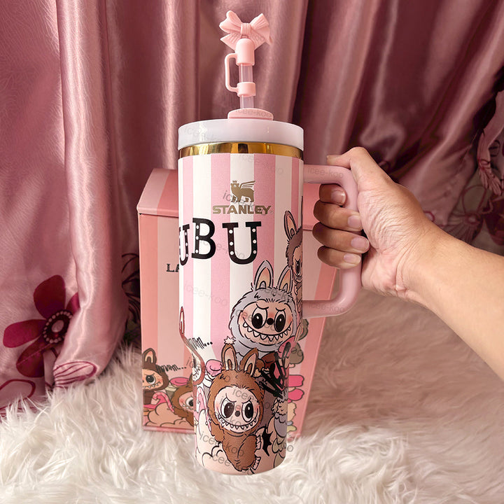Pink Labubu Tumbler — 40 oz