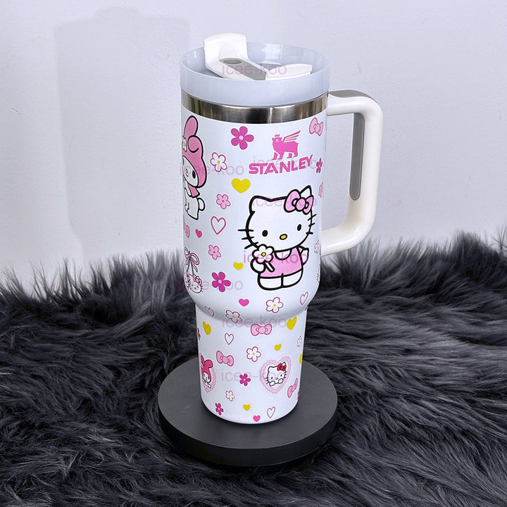 White Sanrio Vacuum-Insulated Tumbler — 40 oz