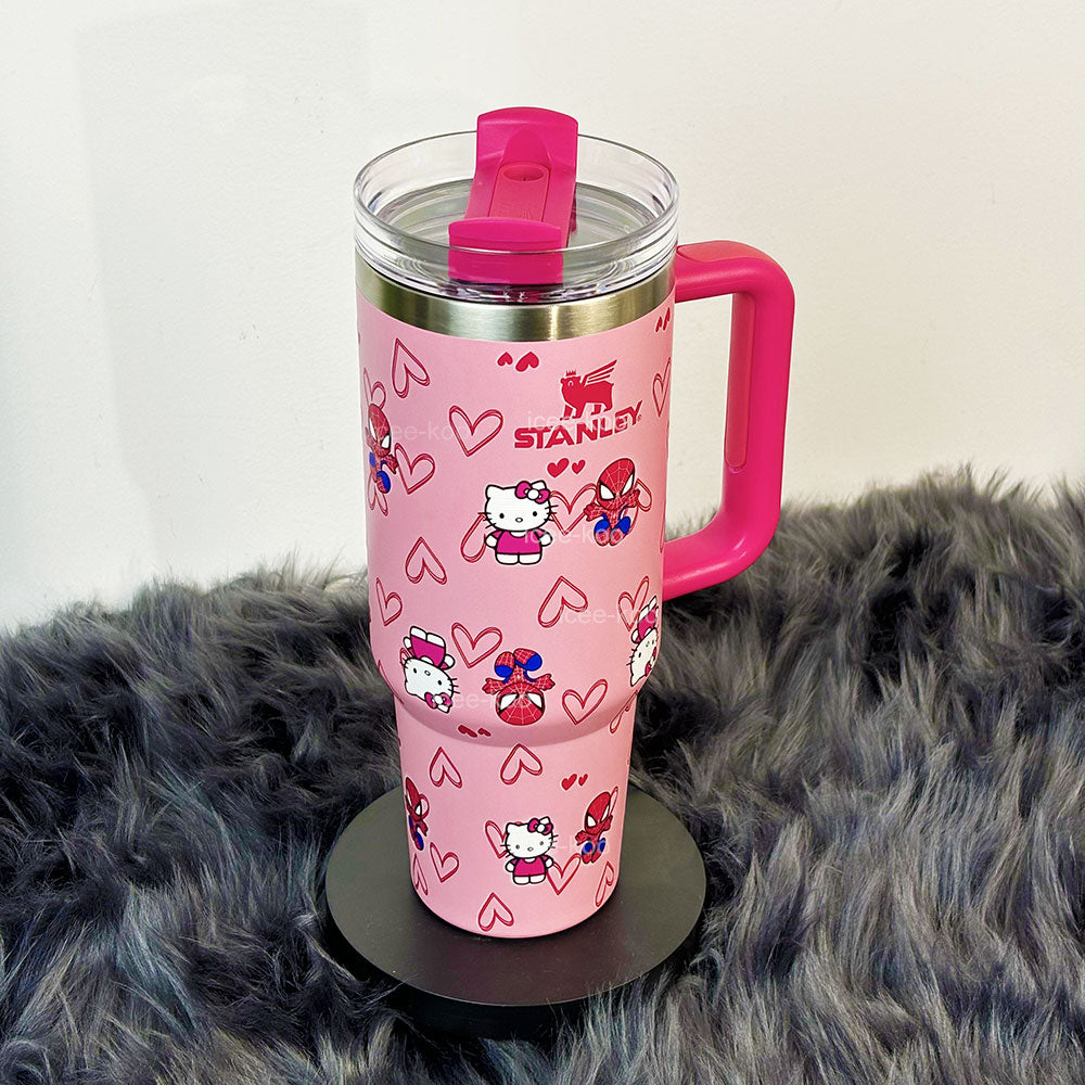 40oz Spidey and Kitty Tumbler 🚢Free Shipping🚢