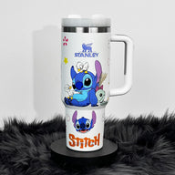 White Duck Stitch Vacuum-Insulated Tumbler — 40 oz