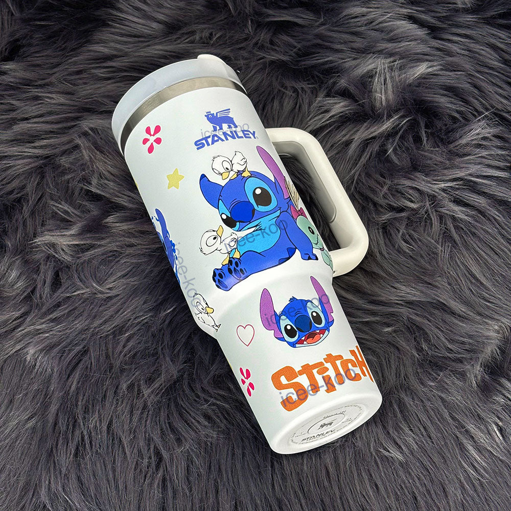 40oz White Duck Stitch Stainless Steel Vacuum Insulated Tumbler 🚢Free Shipping🚢