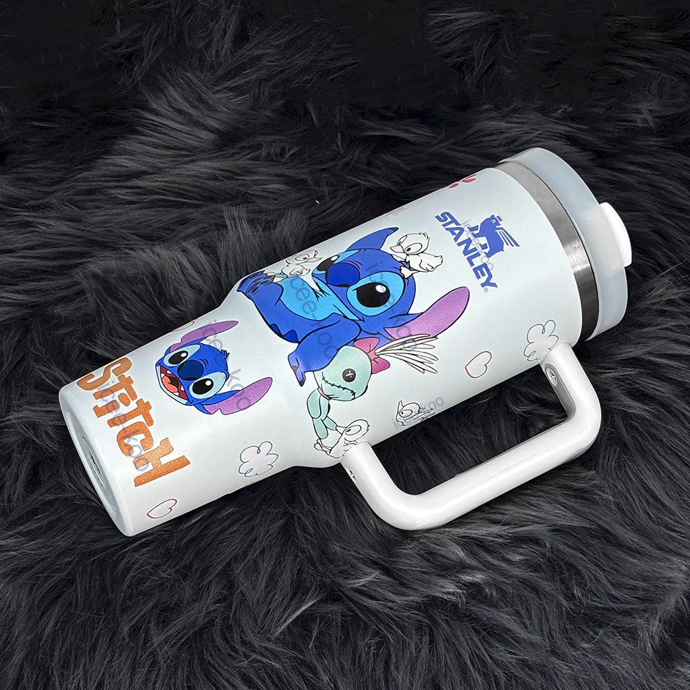 40oz White Duck Stitch Stainless Steel Vacuum Insulated Tumbler 🚢Free Shipping🚢