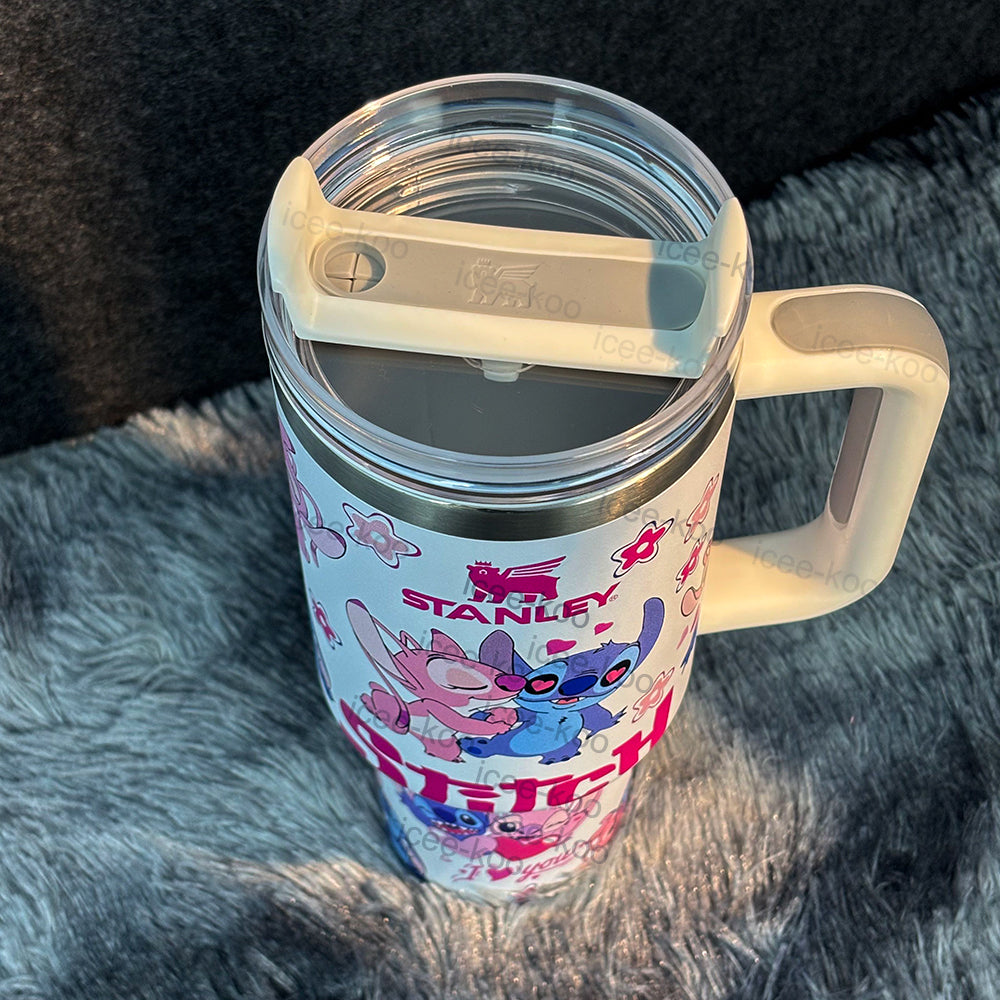 40oz White Duck Stitch Stainless Steel Vacuum Insulated Tumbler 🚢Free Shipping🚢
